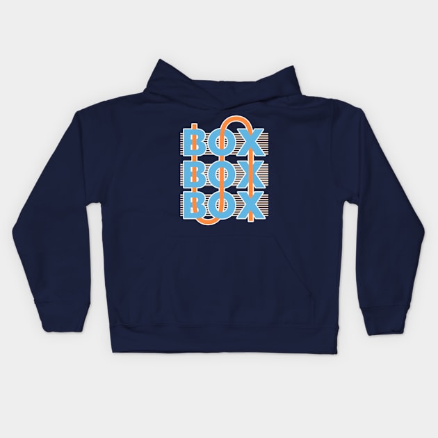 Box Box Box 2024 Edition Kids Hoodie by Worldengine